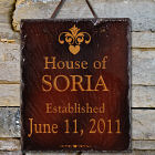 Our House Personalized Slate Plaque